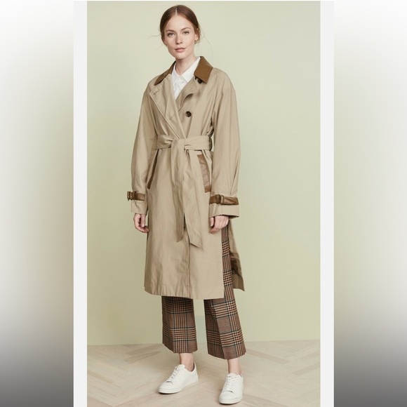 Sosken Jackets & Blazers - Sosken Studios - Tan Oversized Trench Coat - Size 8-10​
